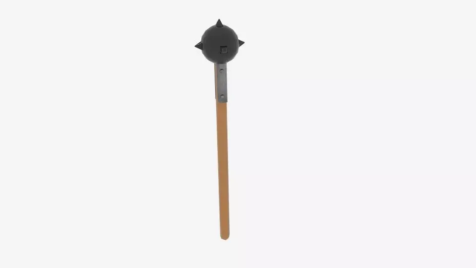 One Ball Mace  Low-poly 3D model