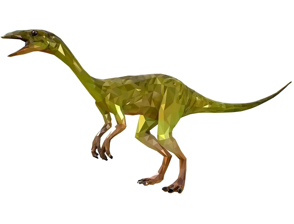 Dinosaur Compy LowPoly Art Low-poly 3D model