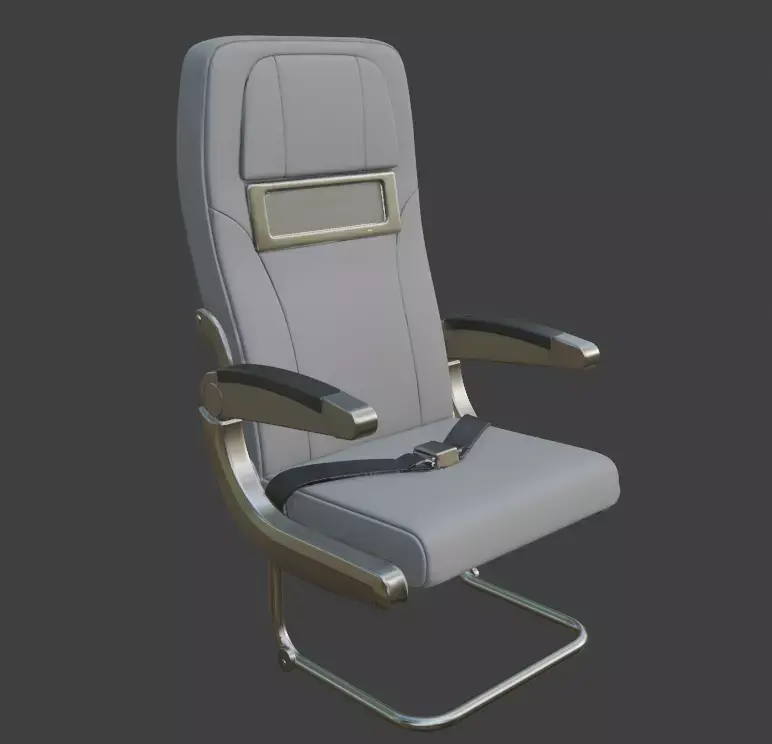 airplane seat chair 3D model purchase