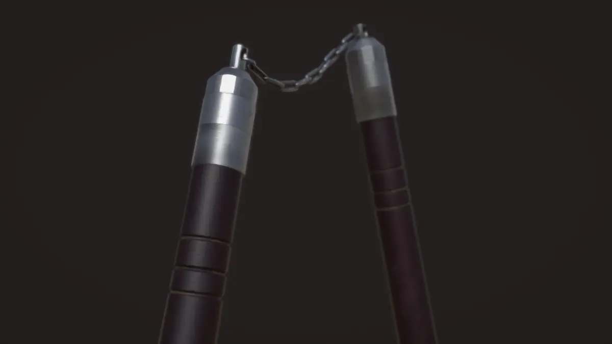 Nunchaku Model - Textures Low-poly 3D model