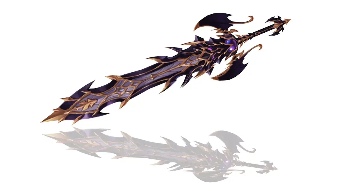 Demonic Big Sword Low-poly 3D model