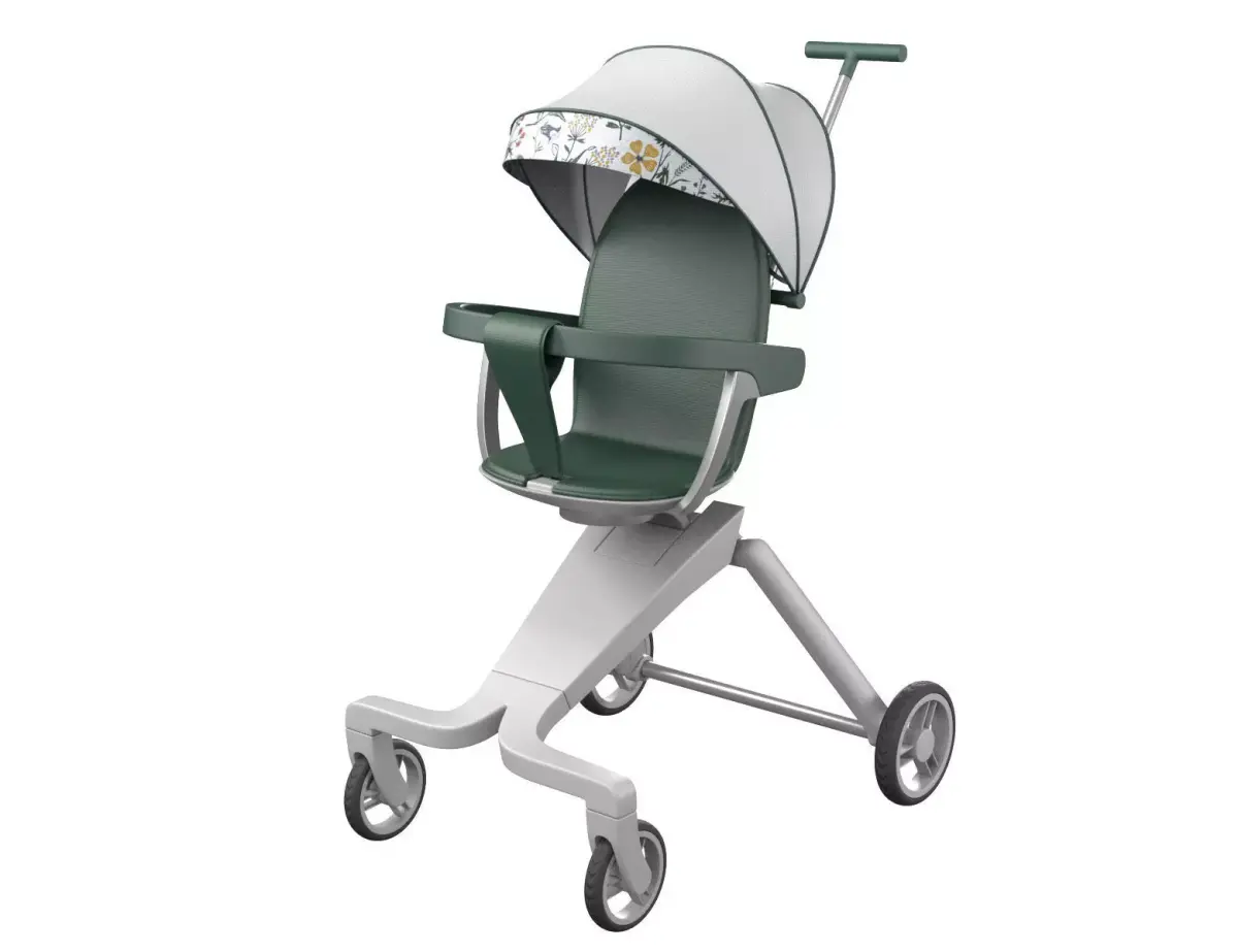 Sitting Baby Umbrella Stroller 3D model