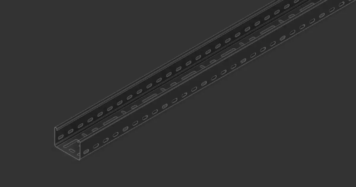 Cable Tray 75mm x 3000mm  TYPE2 3D model
