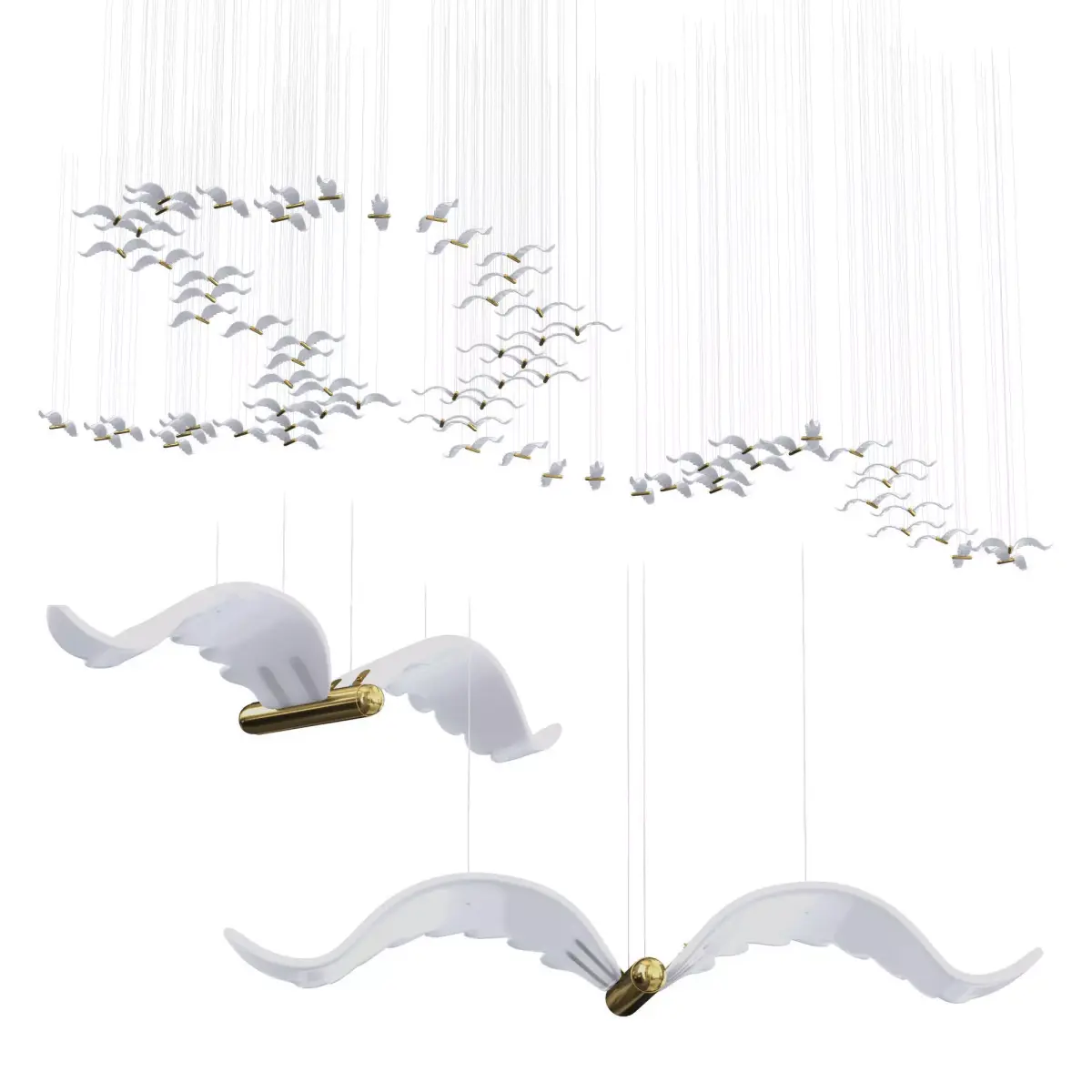 Seagul Chandelier 3D model