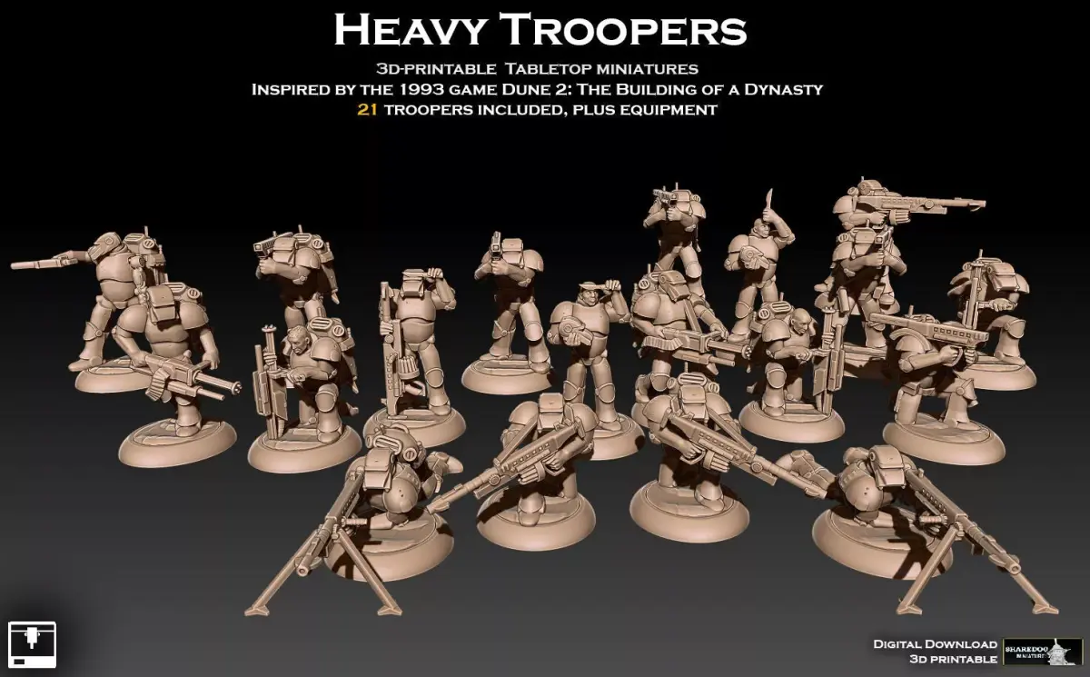Dune 2 Heavy Troopers 3D print model