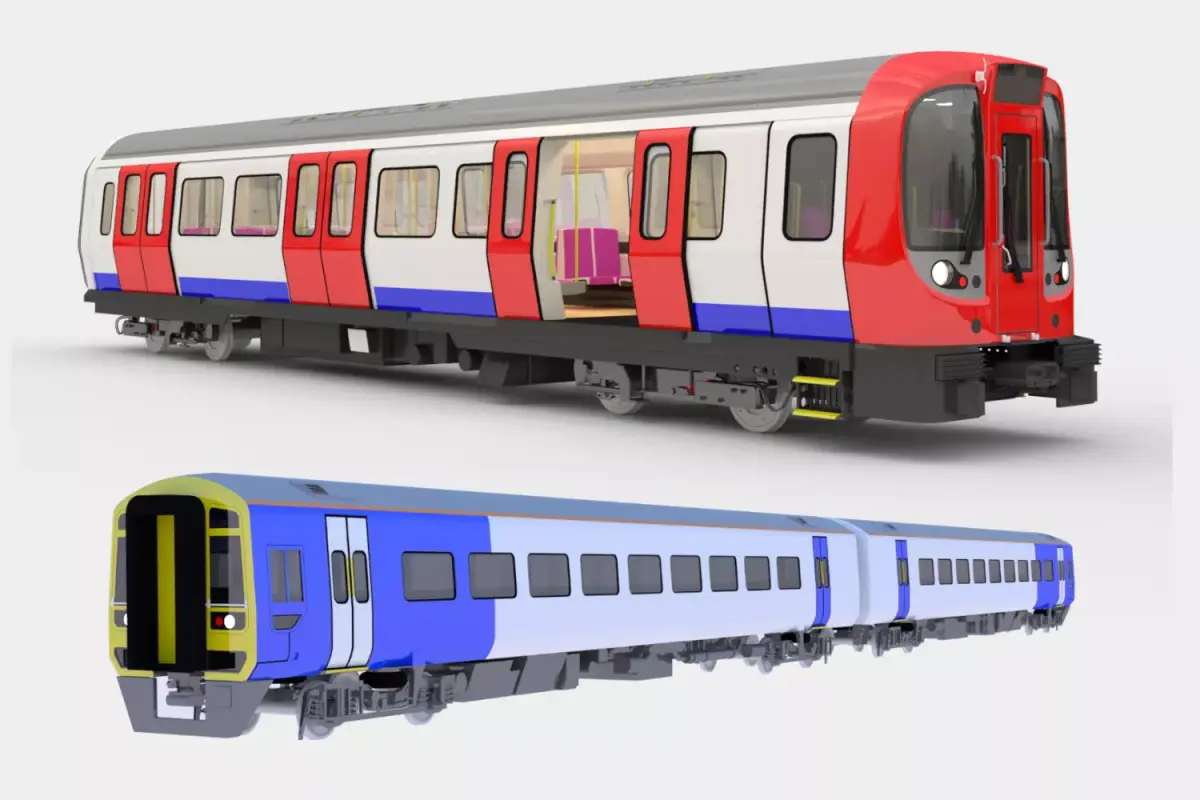 British train and London underground 3D Model Pack