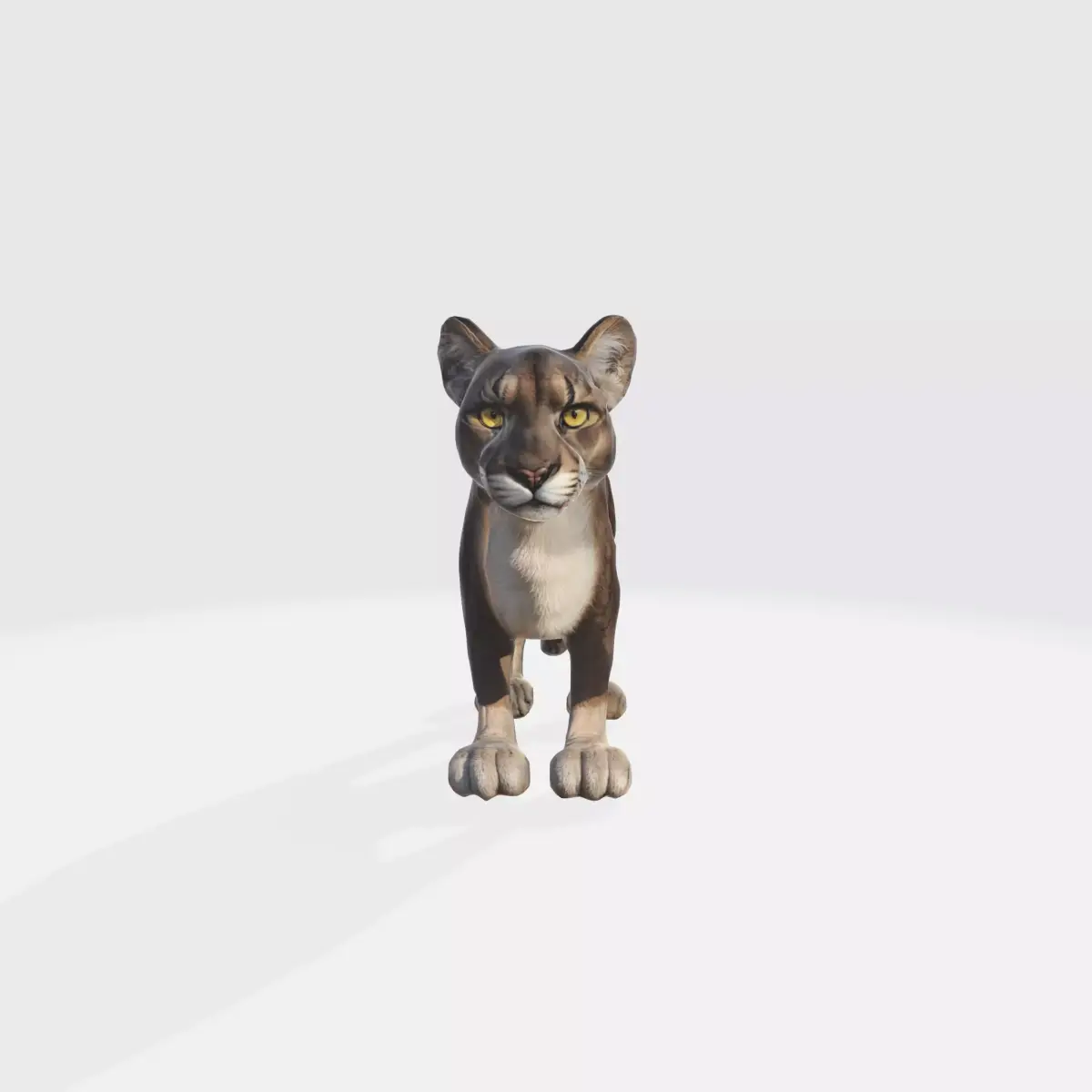 A young French bulldog puppy 3D model