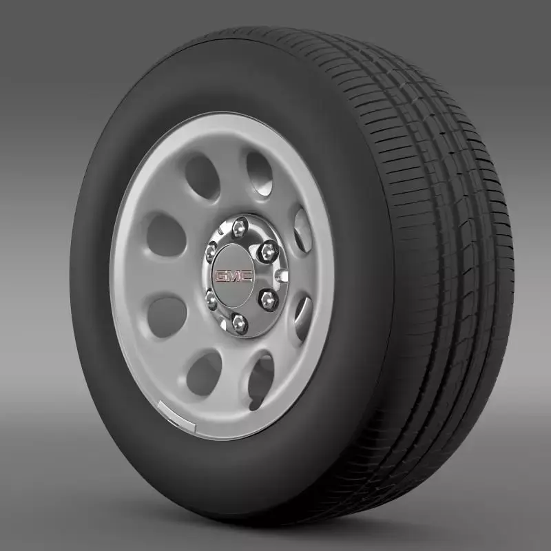 GMC Yukon Police wheel 3D model