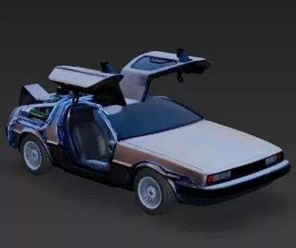 Time Travel Car 3D Model 3D print model