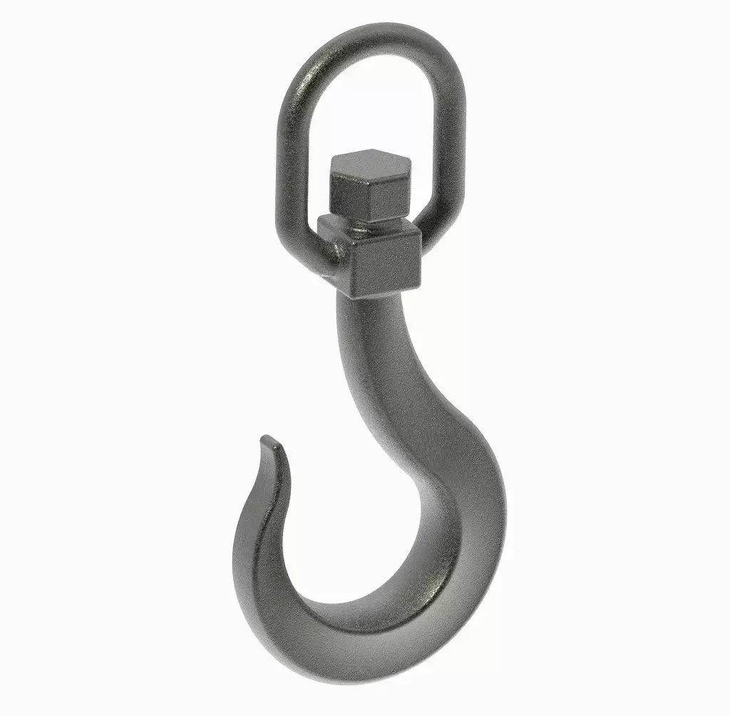 Heavy Duty Crane Hook 3D print model