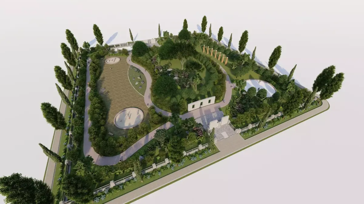park-public park-Private Park Landscape 3D model order