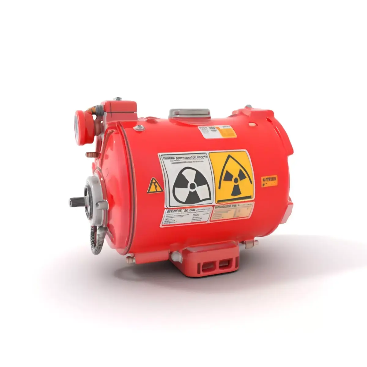 Nuclear Warning Barrel model pack Low-poly 3D model