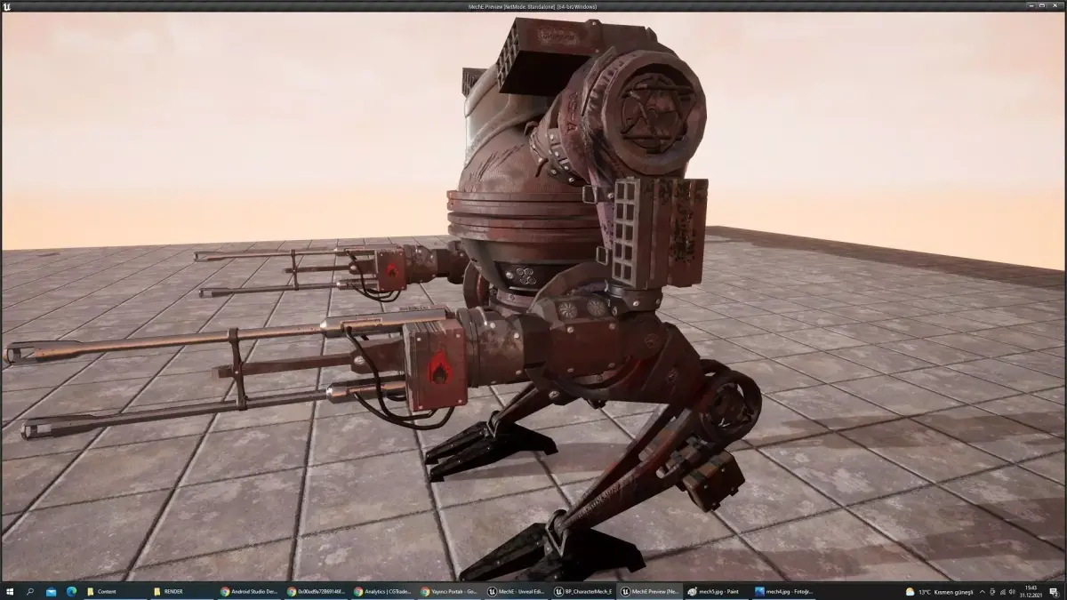 DARKMECH Pack Low-poly 3D model