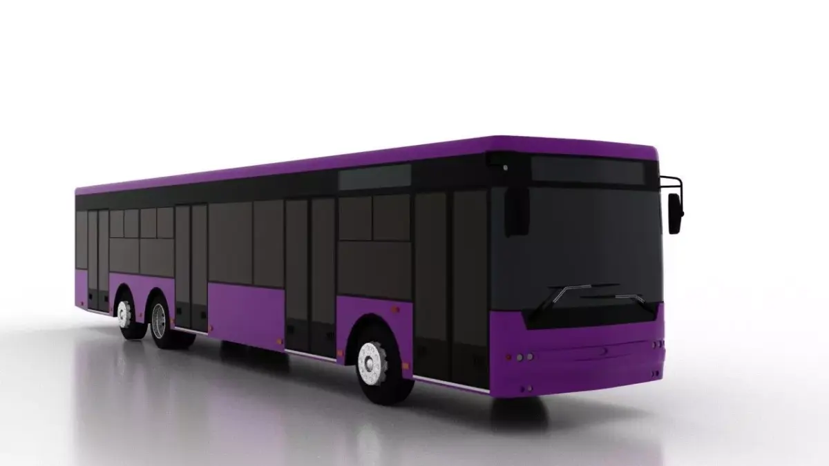 Bus Bogdan A80110 Low Low-poly 3D model