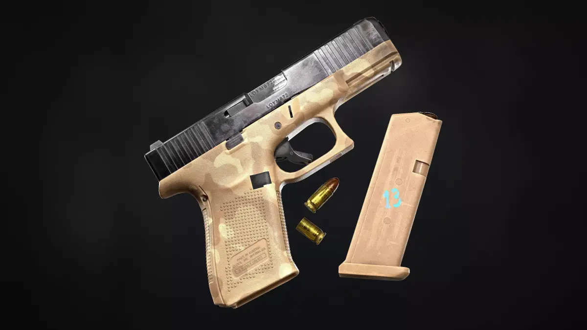 Glock 19 Gen5 Low-poly 3D model