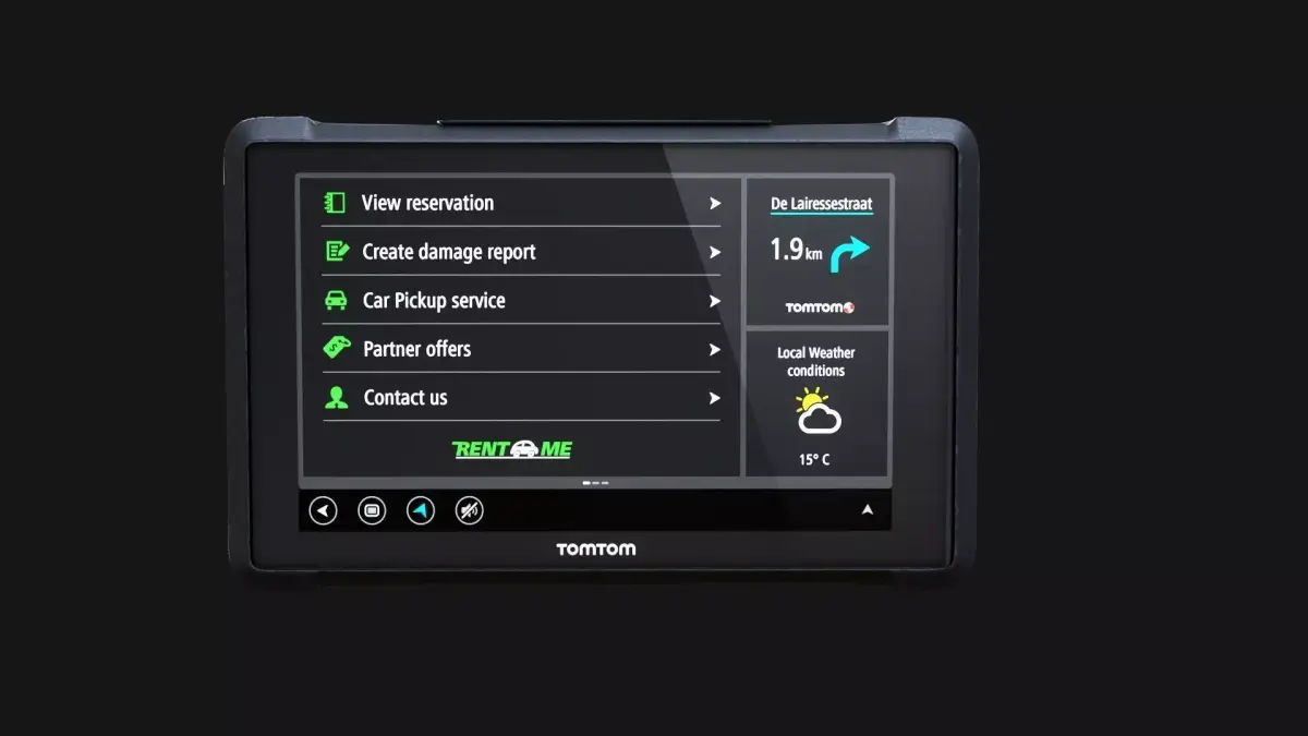 TomTom Bridge navigation system Logistics Delivery  Low-poly 3D model