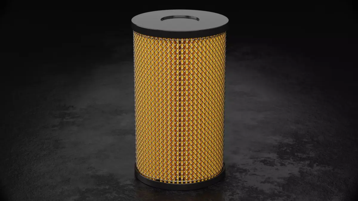 Car Filter Type L 3D model