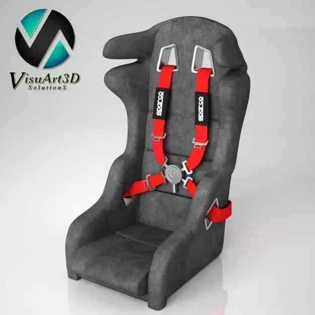 Car Seat WRC sparco 3D model