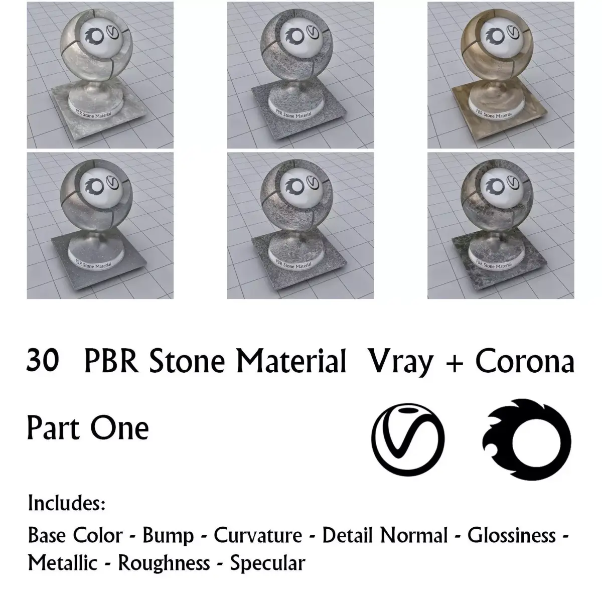 30 PBR Stone Material Part 1 Texture