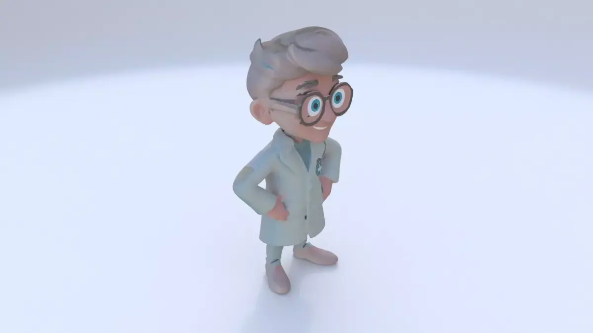 Pharmacist male 3D model