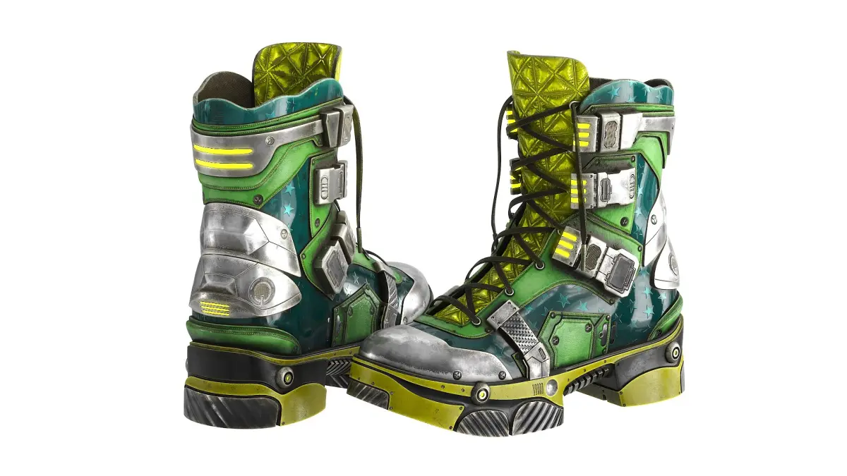 Cyberpunk Boots 4 colors 3D model