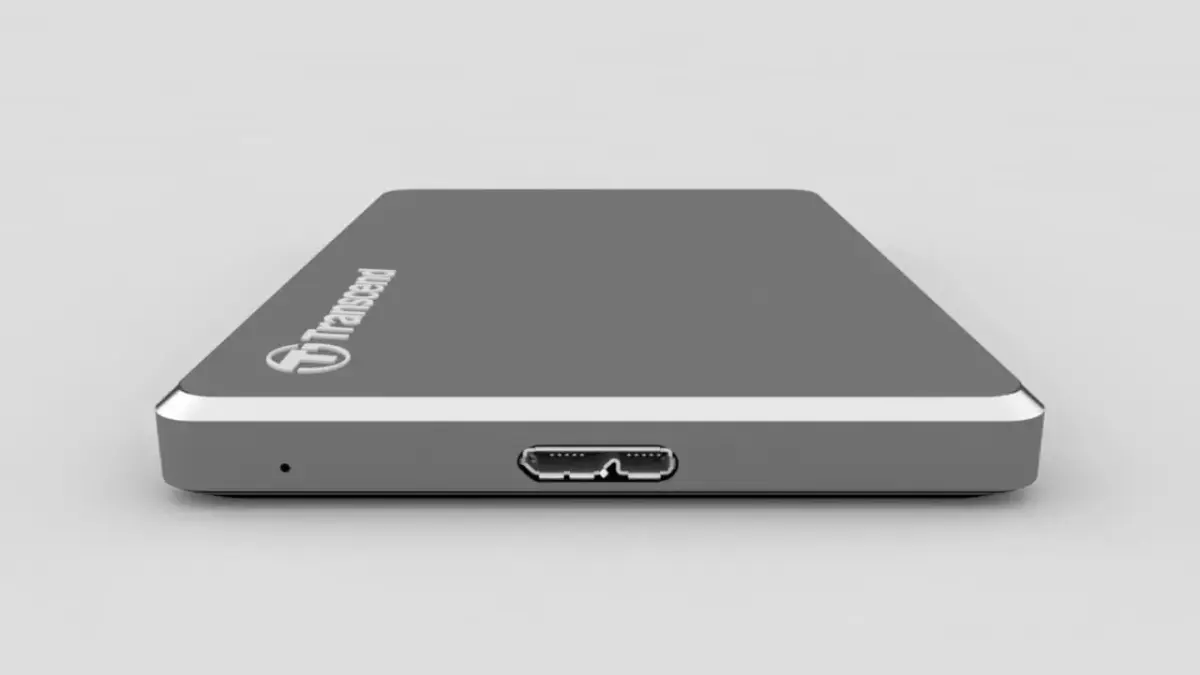 External Hard Drive Transcend StoreJet 25C3 USB Iron Gray 3D model