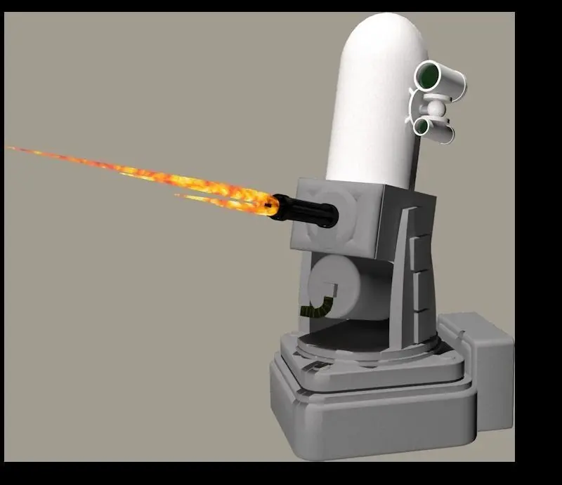 Phalanx CIWS    Close in weapon system 3D model