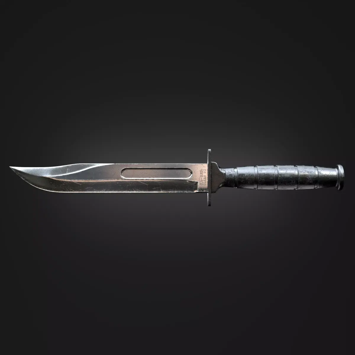 KA-BAR Combat Knife Low-poly 3D model purchase