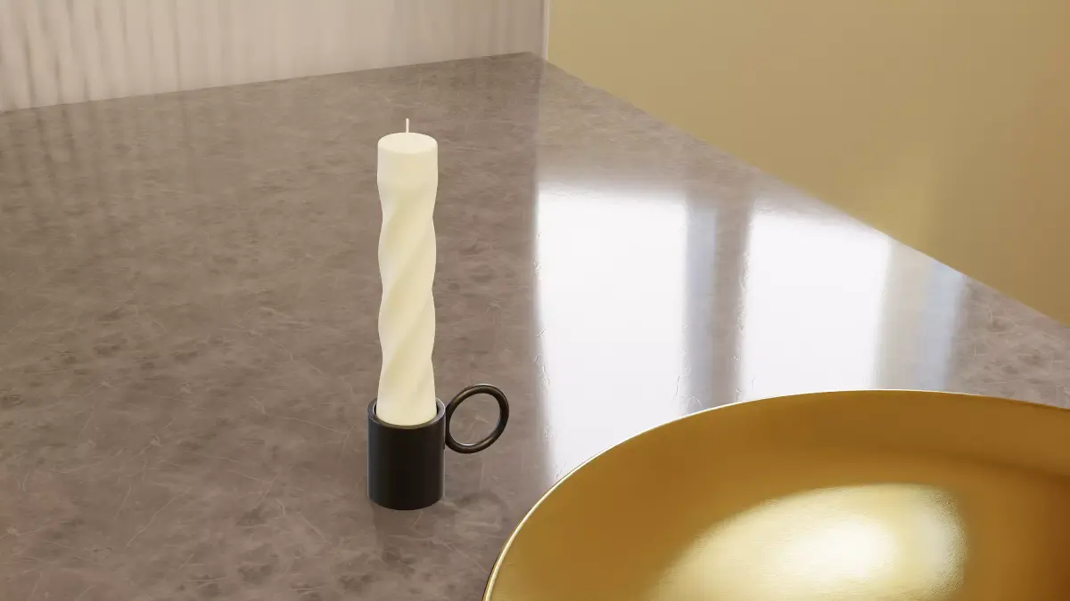 Twister Candle Free 3D model