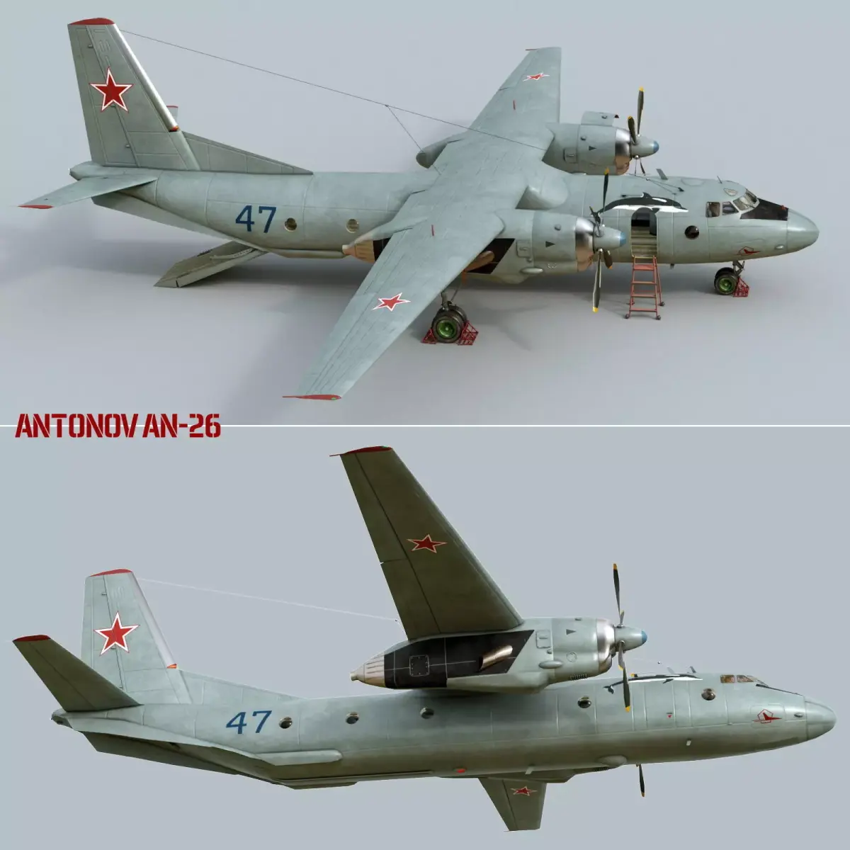 Antonov An-26 3D model buy