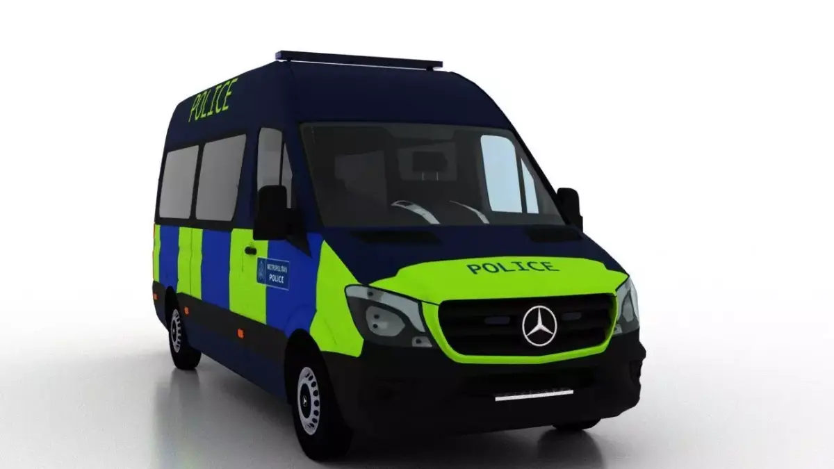 Mercedes Benz Sprinter L2H2 2015 England Police Passenger UK 3D model