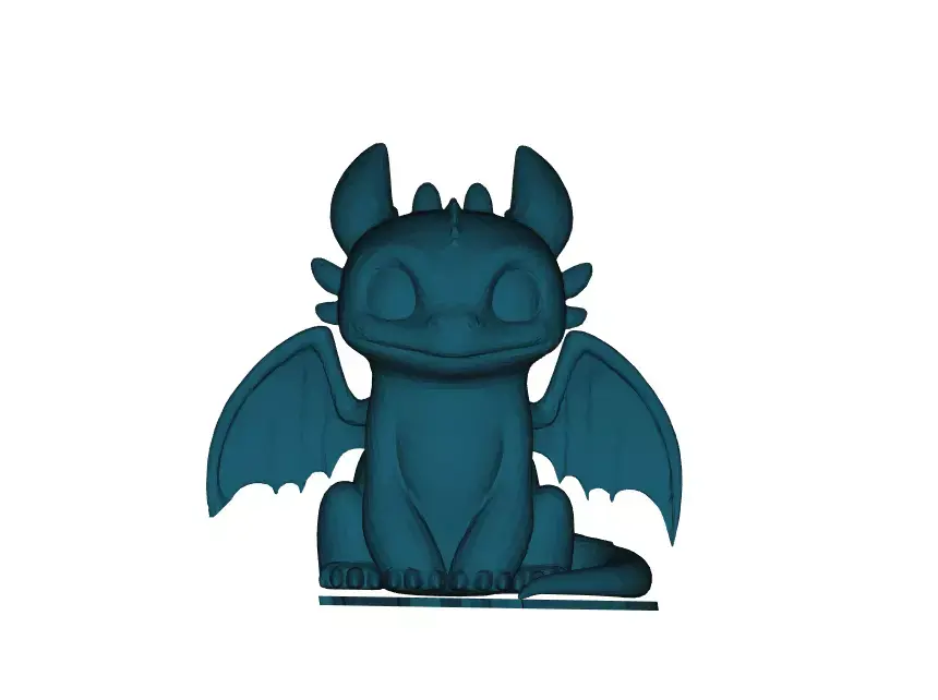 cute Toothless dragon  3D print model