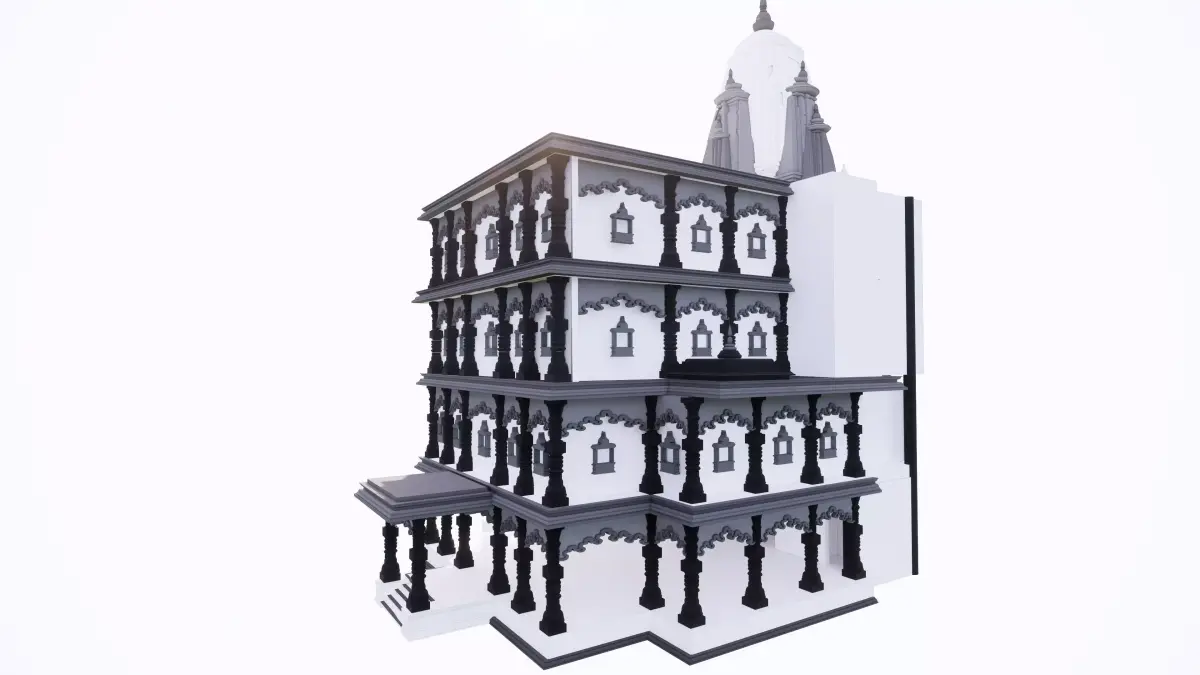 indian jodhpuri temple 3d modal 3D model purchase