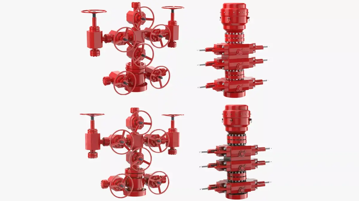 Oil Wellhead Collection 03 3D model