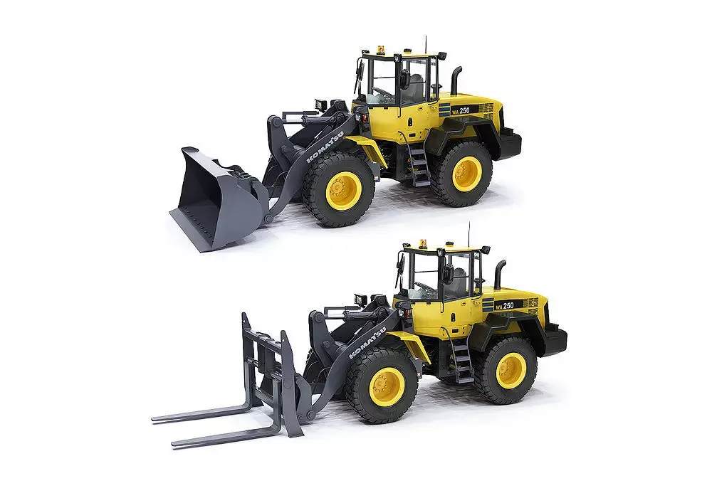 Wheel loader Komatsu WA250 3D model