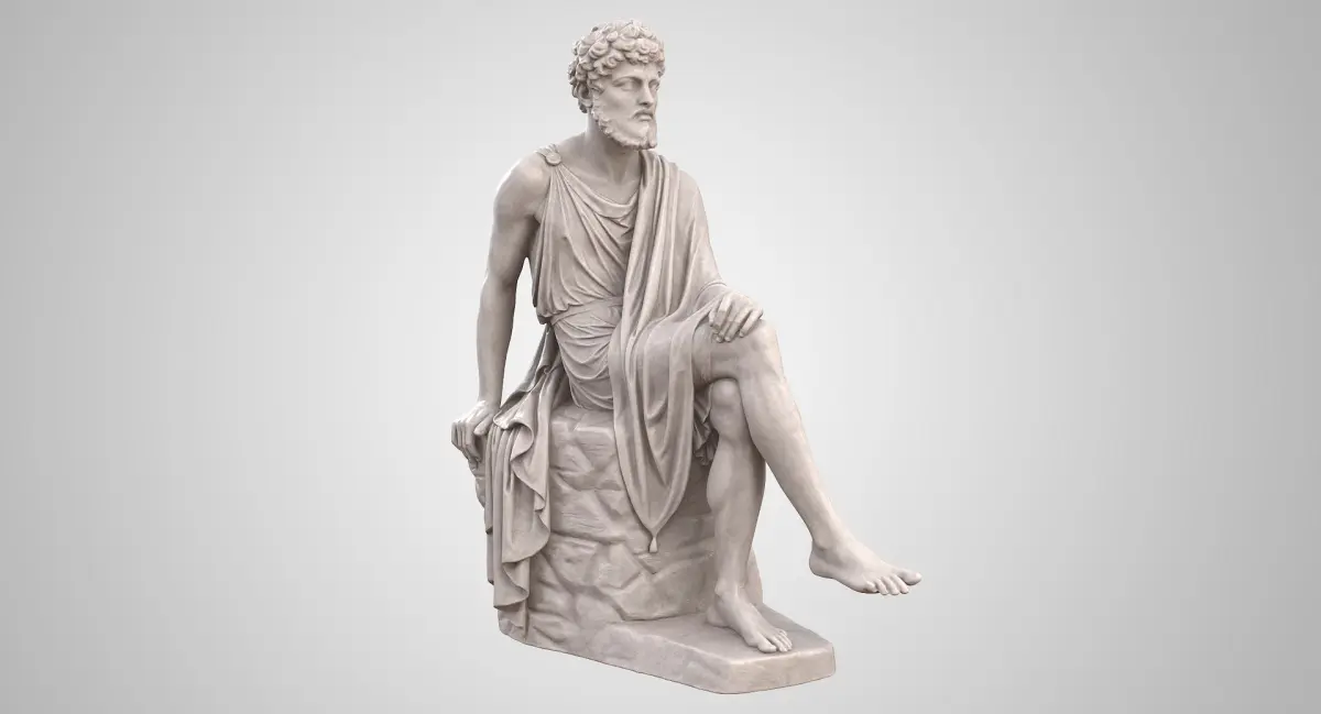 Seated Jew 3D model