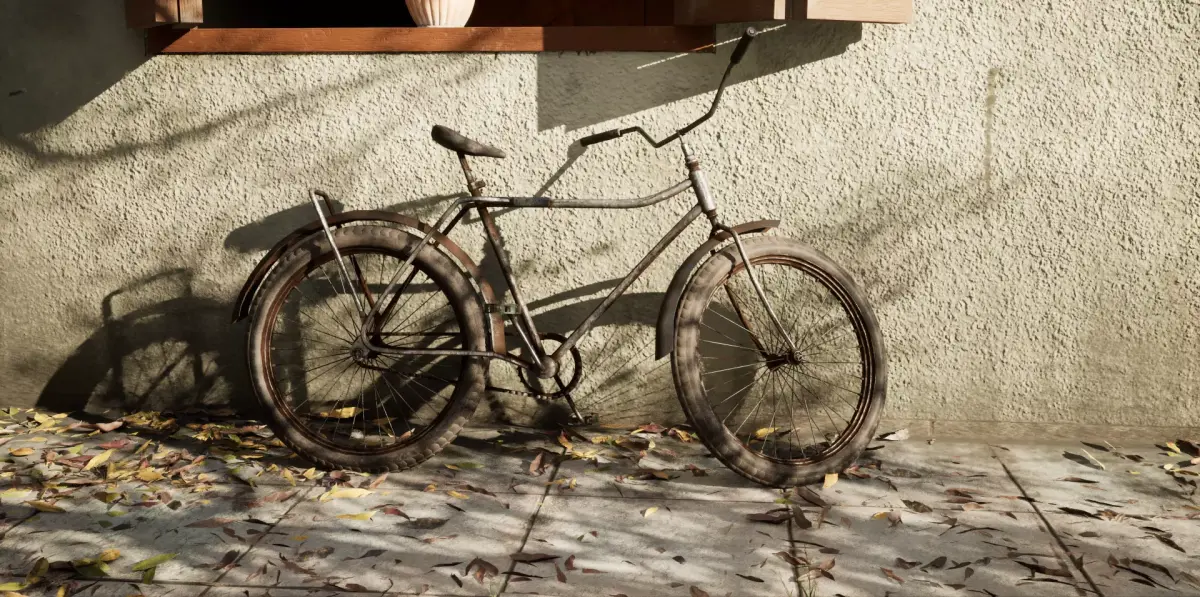 Rusted Bicycle 3D model