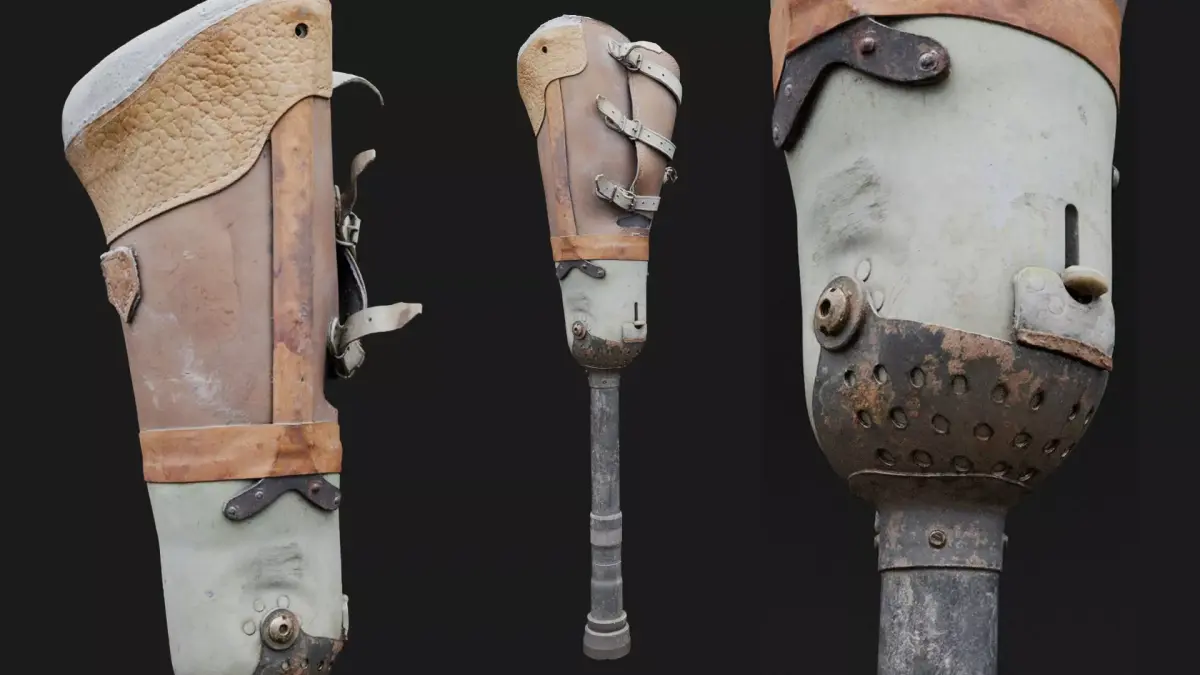 Prosthesis Prototype Old Low-poly 3D model
