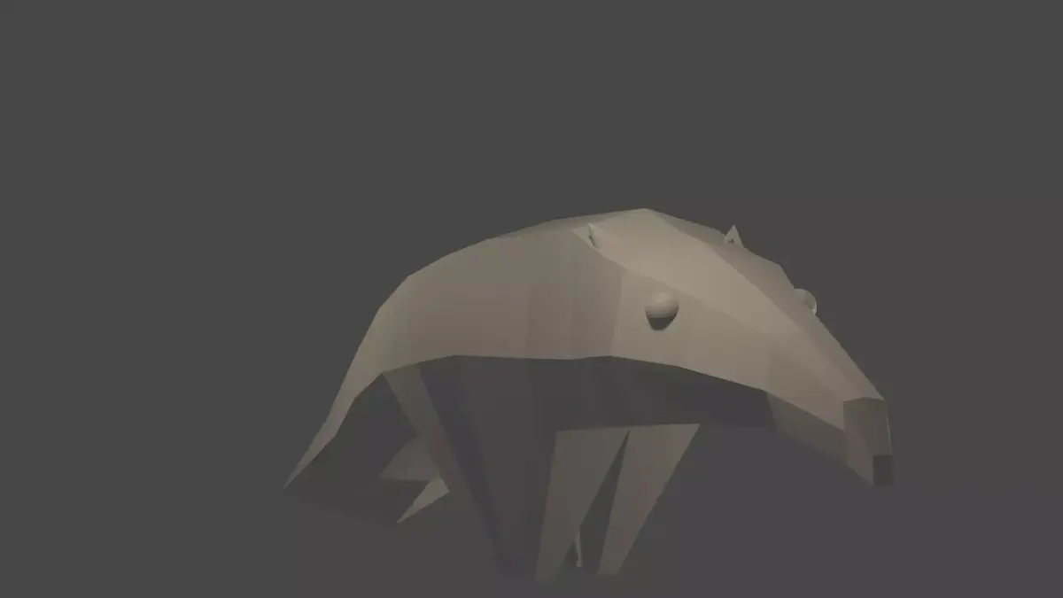 Low-Poly Anteater animal Free low-poly 3D model
