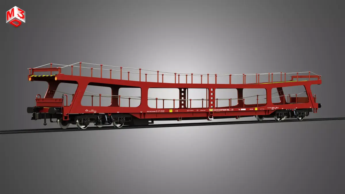 Car Carrier Wagon 3D model