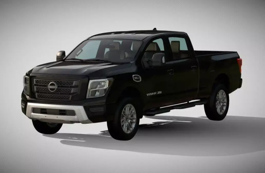 2024 Titan XD Pickup Truck 3D Model  High Detail  PBR 3D model