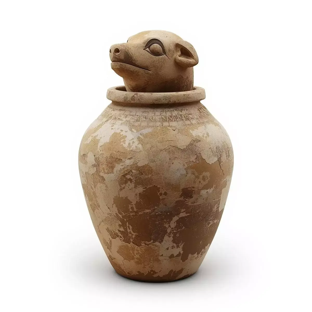 Ancient Egyptian Canopic Jar 3D Prop Analysis 3D model get