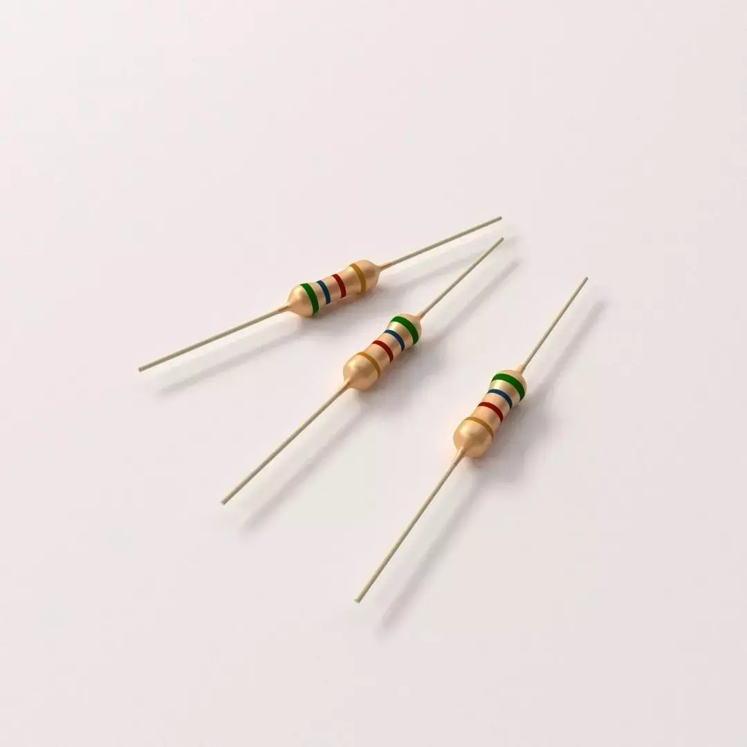 Resistor three resistors 3D model
