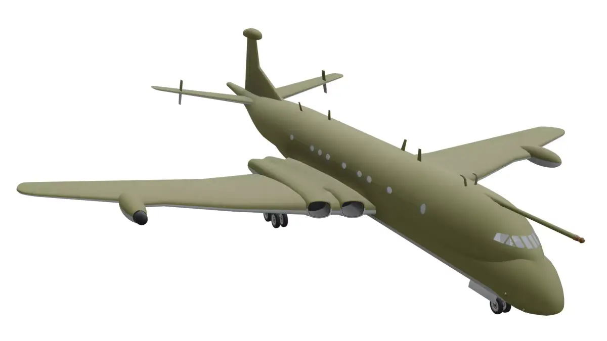 Hawker Siddeley Nimrod Low-poly 3D model purchase