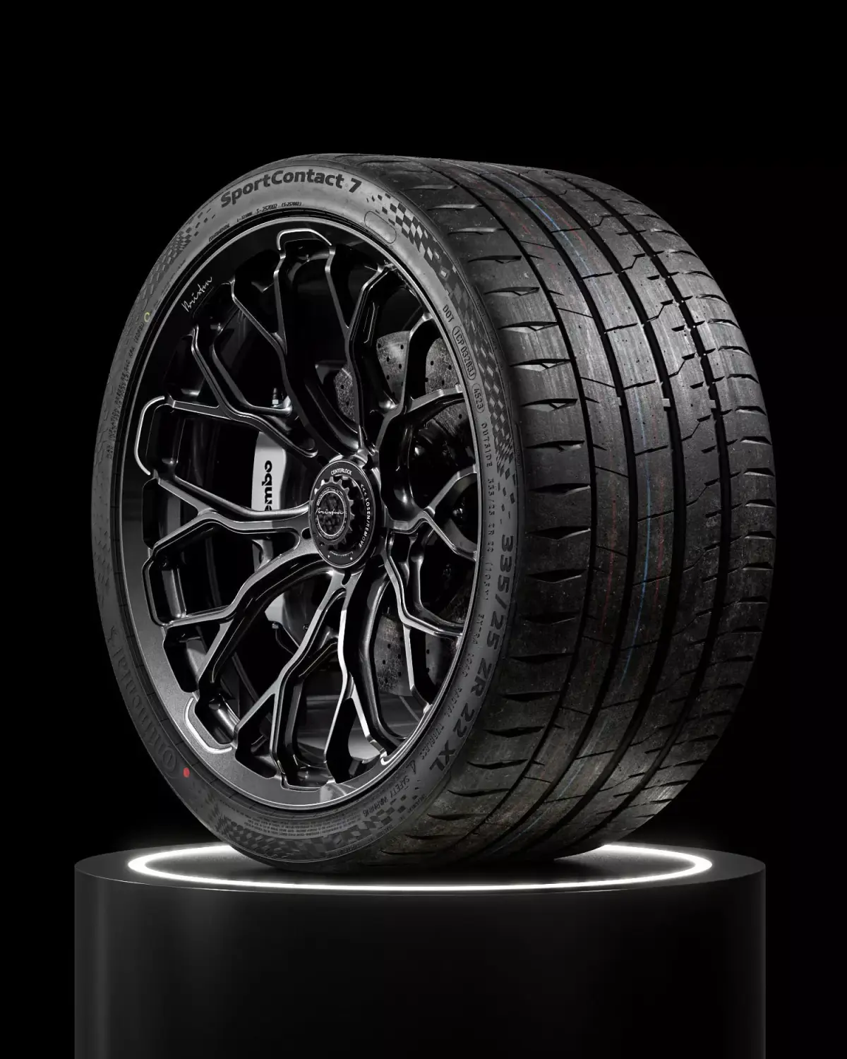 Continental Sport Contact 7 335 25 ZR22 105Y 3D model
