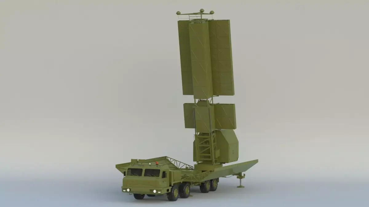 55Zh6ME Nebo M RLM-S L-Band Radar System 3D model