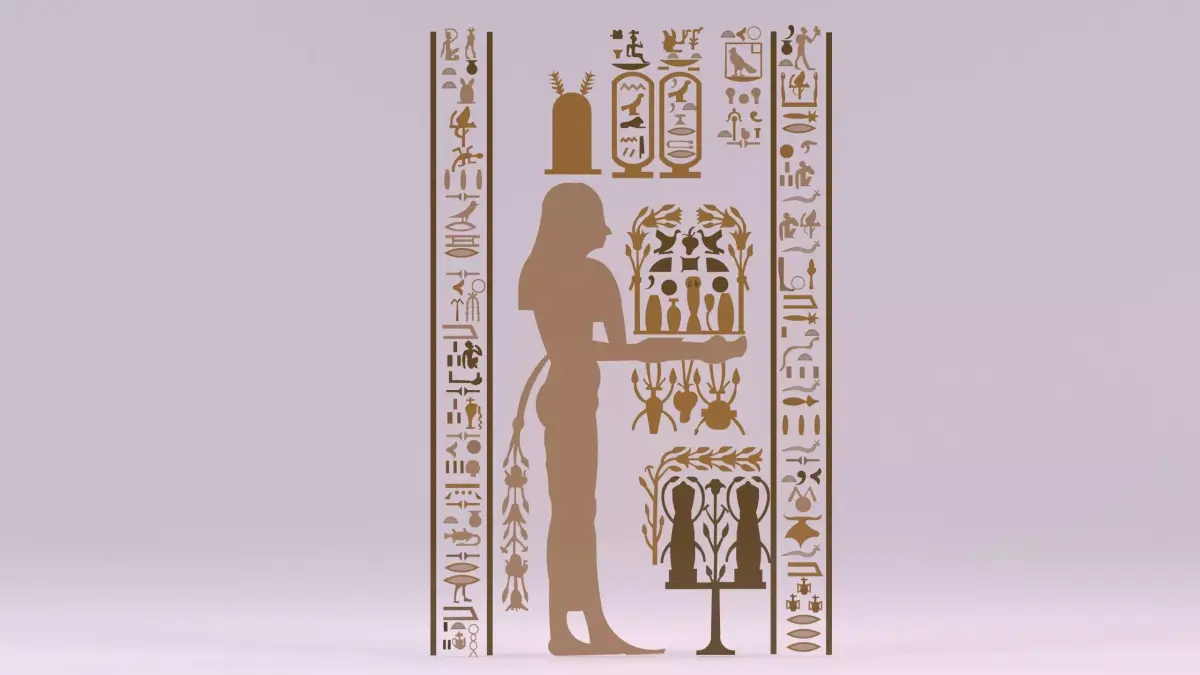 Egyptian Symbols - 011 Low-poly 3D model