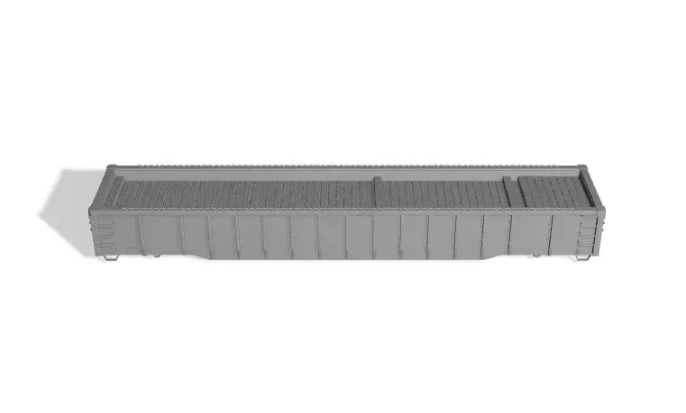 HO Greenville 52 6 GS-29 Gondola Crosstie Load 3D print model
