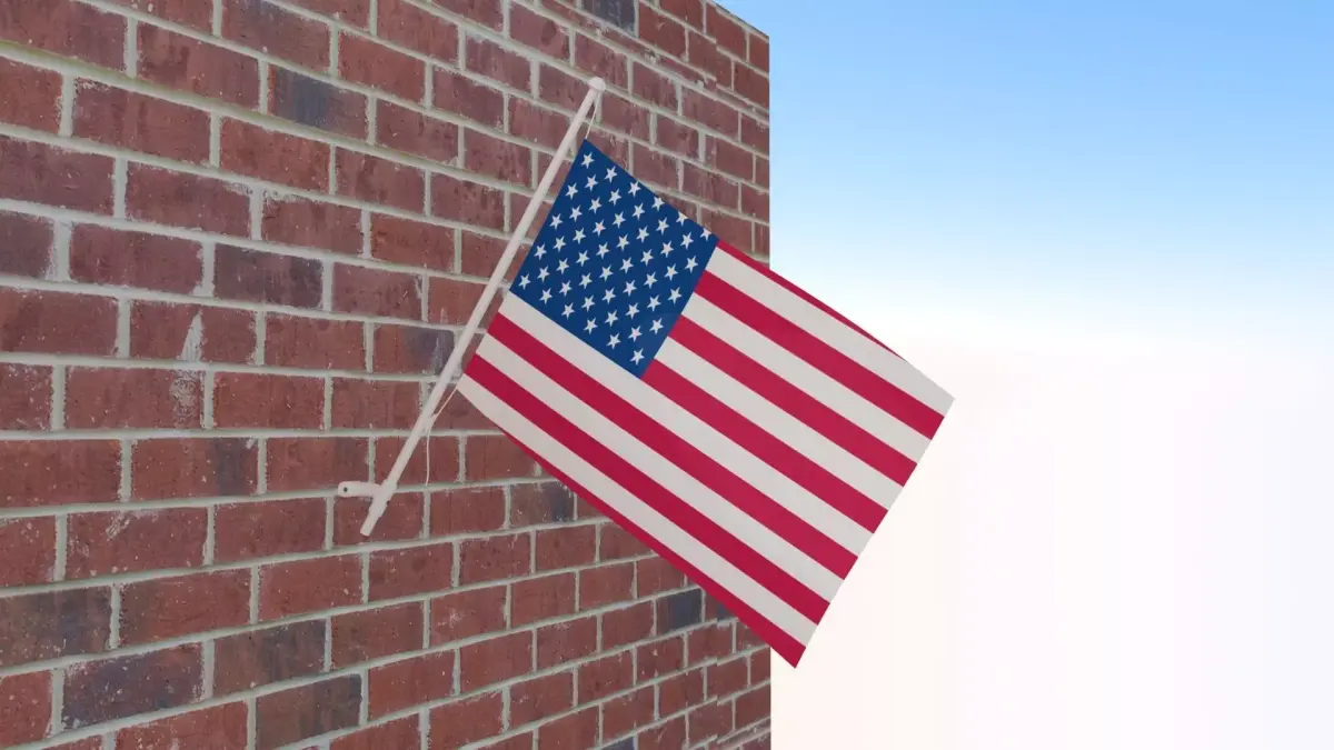 Flag of USA 3D model