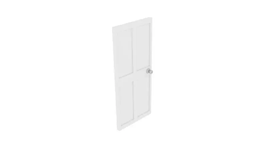 Door 3D Low-poly 3D model
